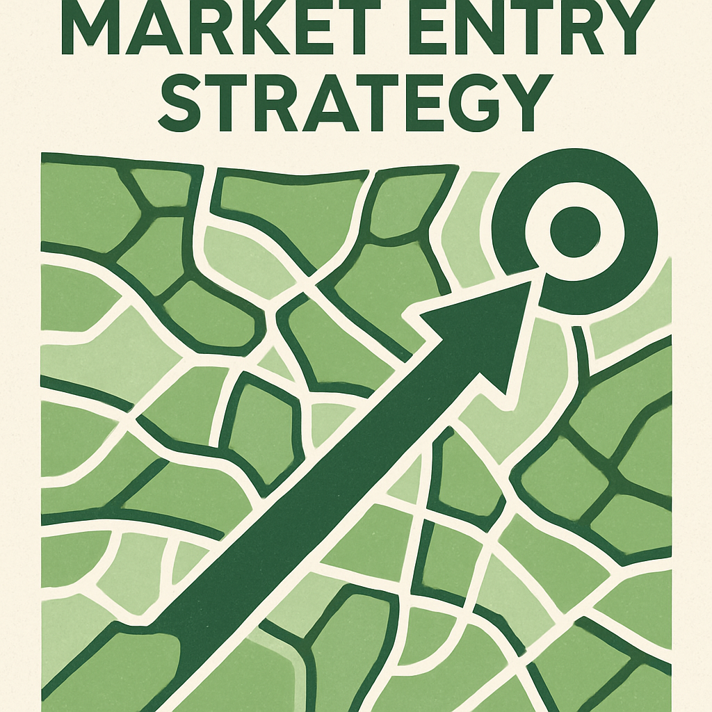 市场进入策略概念图